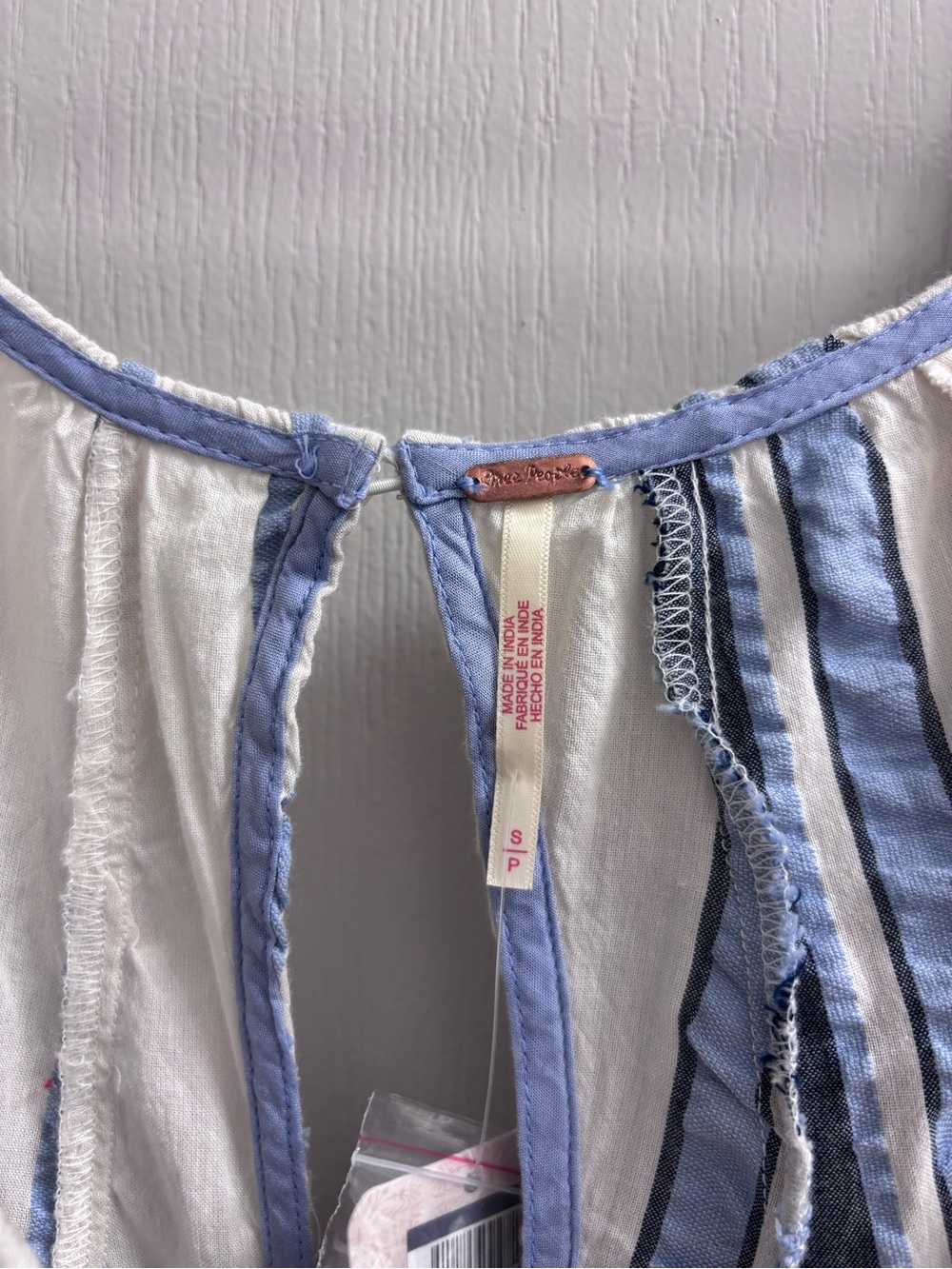 NWT Free People Bop Around Stripe Romper
Color: Seaside Stripe Ivory - Picture 8 of 12